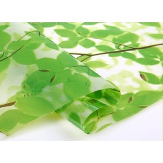 5m Decal dán kiếng/dán kính khổ 45cm  Lá xanh tươi mặt hàng chất lượng