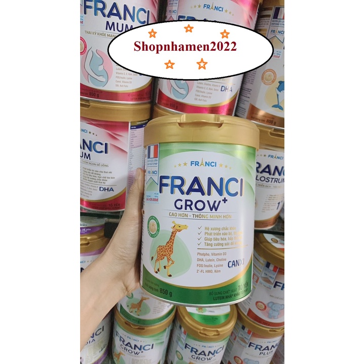 Sữa Franci Grow+ 850g