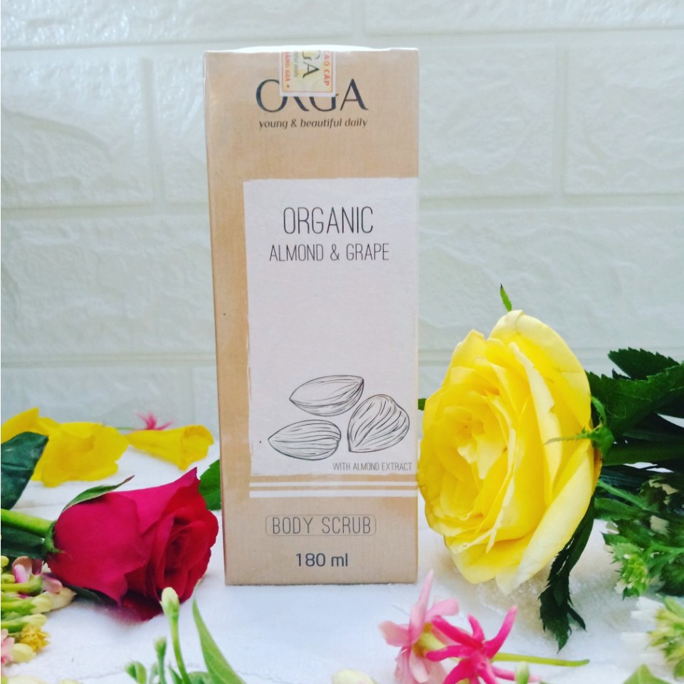 [Chính Hãng] Tẩy Da Chết Body – ORGANIC ALMOND & GRAPE  Chiết Xuất Thiên Nhiên 180 ML | BigBuy360 - bigbuy360.vn