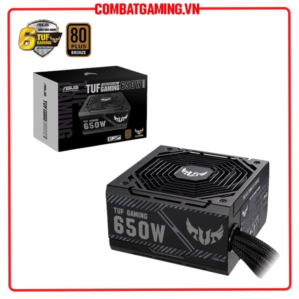 Nguồn Asus TUF Gaming 650W Bronze 80 Plus Bronze - Non Modular