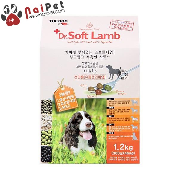 Thức Ăn Hạt Mềm Cho Chó Mọi Lứa Tuổi Vị Cừu Dr.Soft Lamb For Breed All 300g