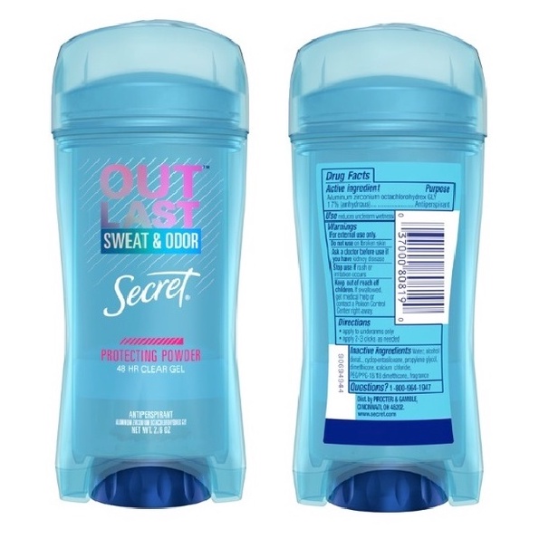 Gel Khử Mùi Secret Outlast Sweat &amp; Odor Protecting Powder 73gr