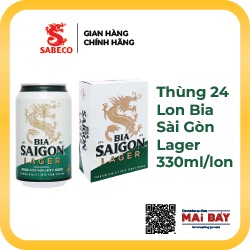 Bia Sài Gòn Lager thùng 24 lon x 330ml