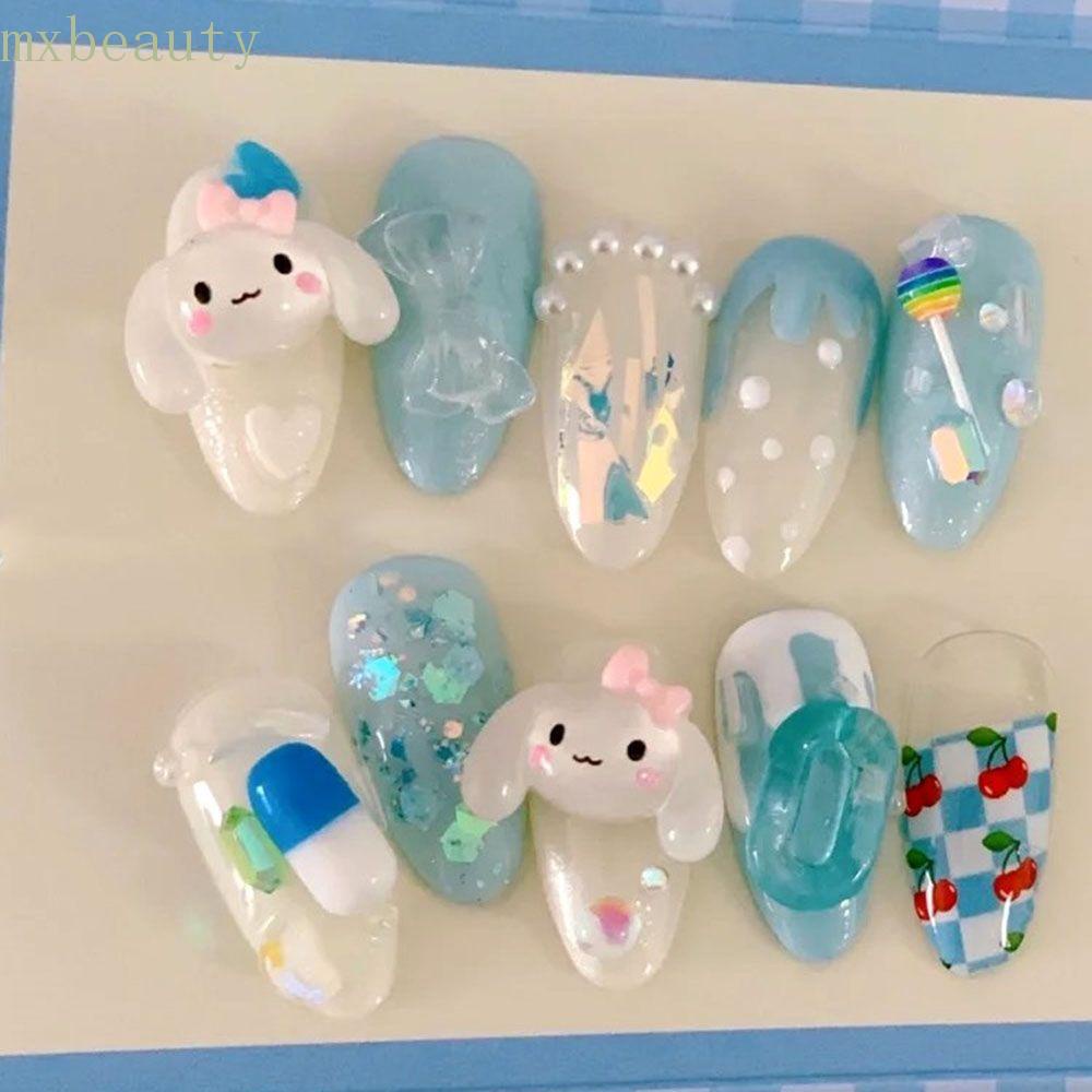 Hạt Phụ Kiện Mxbeauty Trang Trí Móng Tay Hình Chú Cún Tai To Đáng Yêu Nhiều Màu Vui Nhộn