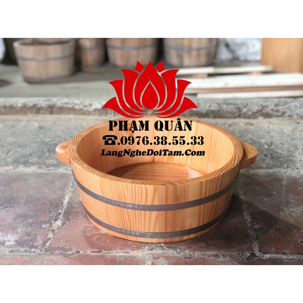 Chậu gỗ ngâm tay, ngâm chân,làm nail, rửa mặt