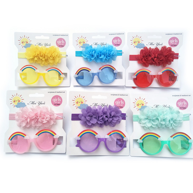 Set 2 Băng Đô Hoa Dễ Thương Cho Bé Gái