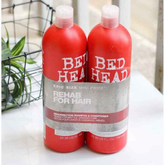 DẦU GỘI ĐẦU TIGI ĐỎ CHĨNH HÃNG BED HEAD 1500ML / CẶP DẦU GỘI XẢ THƠM CAO CẤP HỒNG, XANH, ĐỎ, TRẮNG, TÍM/ PHỤC HỒI TÓC XƠ