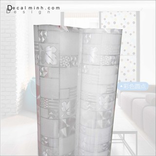 Decal dán kính 3D ô