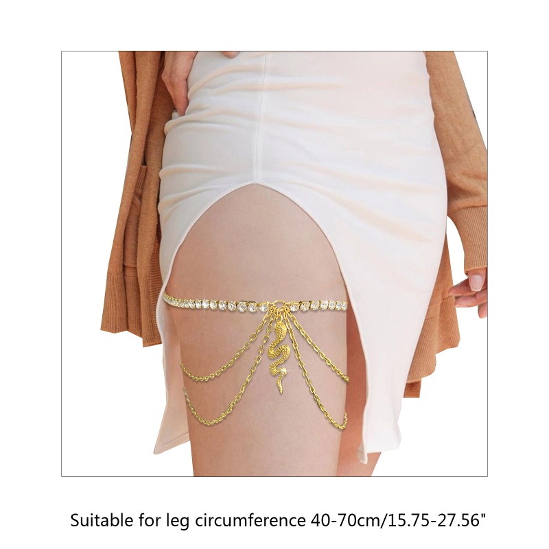 Youyo Chuỗi Vòng Đeo Chân Lủng Lẳng Xỏ Hạt Đá Màu Vàng Kim Phong Cách Goth