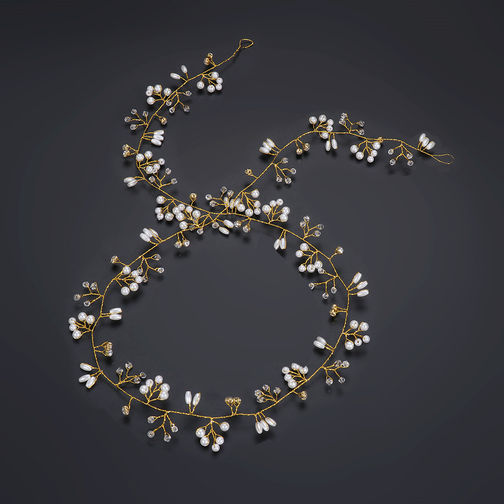 (Hàng Mới Về) Set 1 Phụ Kiện Trang Trí Tóc Cô Dâu Thời Trang