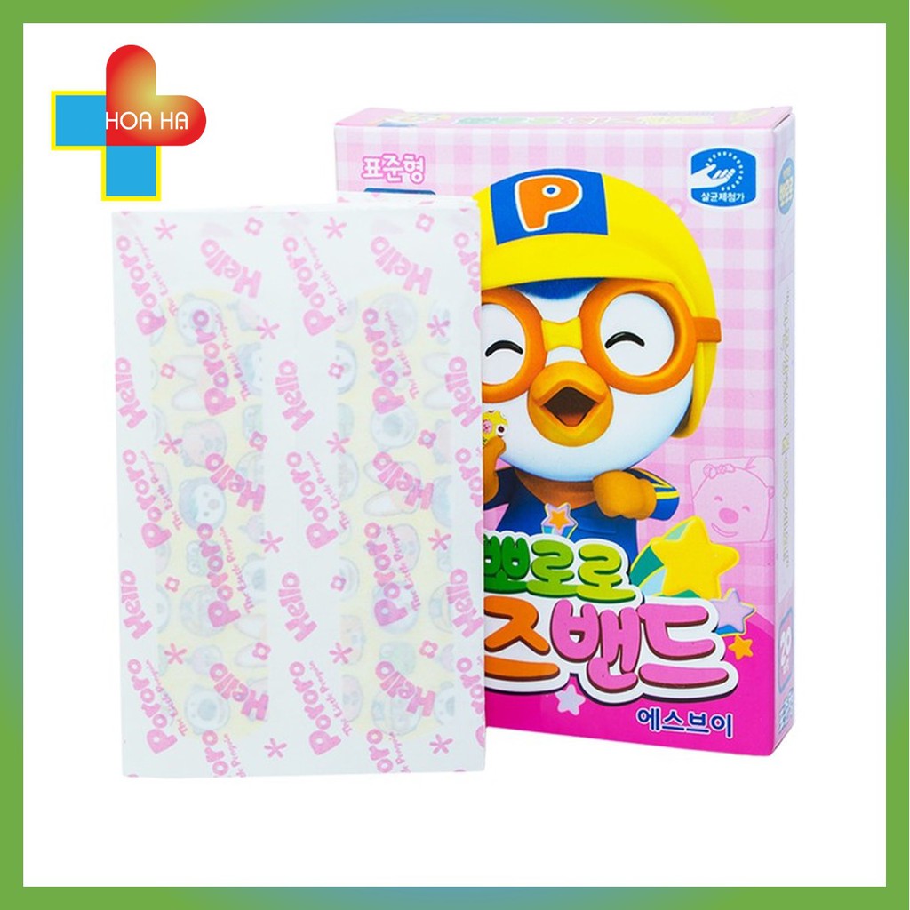 Băng Keo Cá Nhân Kids Band (Pororo) 1 Size 72Mm x 18Mm 20 Miếng