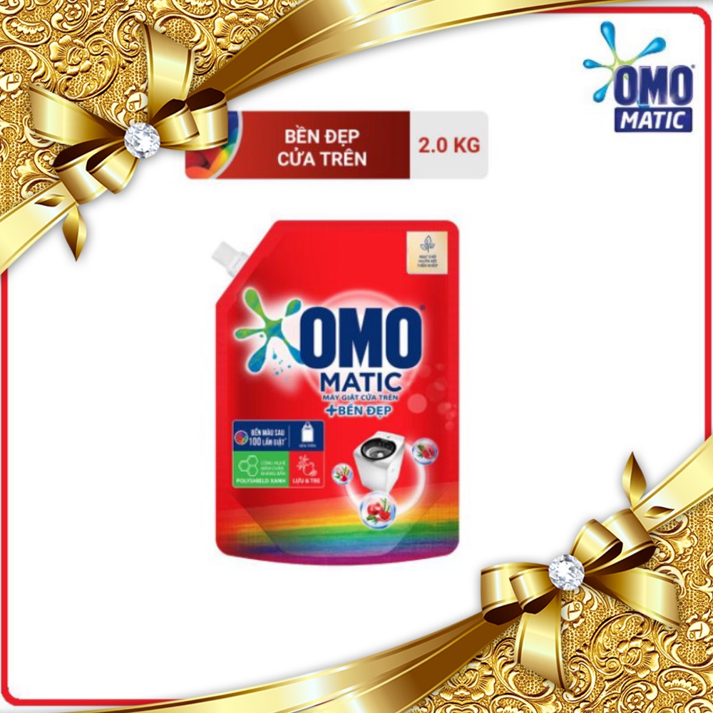 Nước Giặt OMO Túi Cửa Trên 2.2kg