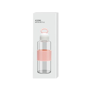 BÌNH NƯỚC THỦY TINH MINISO 420ML