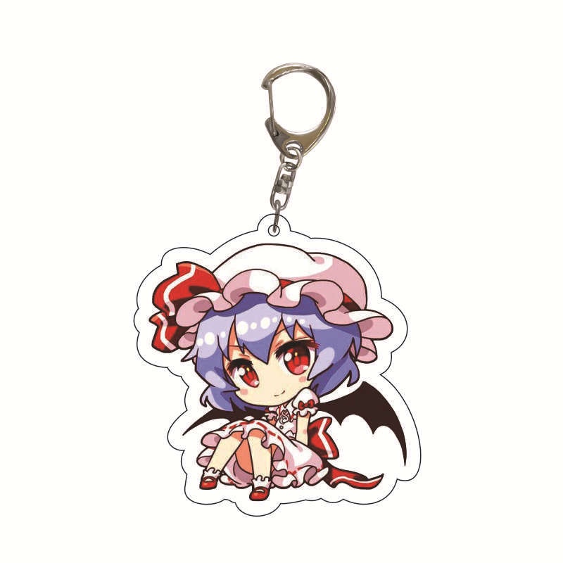 Móc Chìa Khóa Bằng Acrylic In Họa Tiết Hoạt Hình Touhou Project Kirisame Marisa Hakurei Reimu