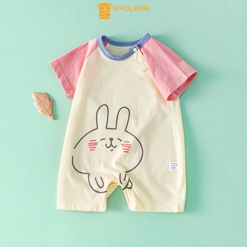 Body Đùi Cộc Tay LOTUKA Cho Bé Chất Cotton Thoáng Mát Mềm Mịn Co Giãn 4 Chiều