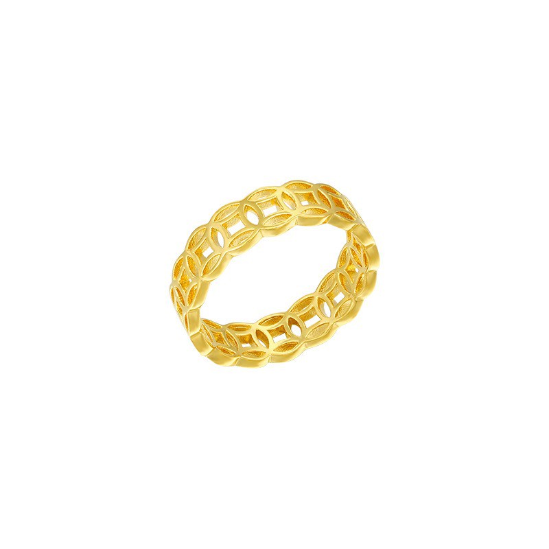 Nhẫn Kim Tiền cao cấp Mạ vàng Namoo Jewelry N002 (1 chiếc)