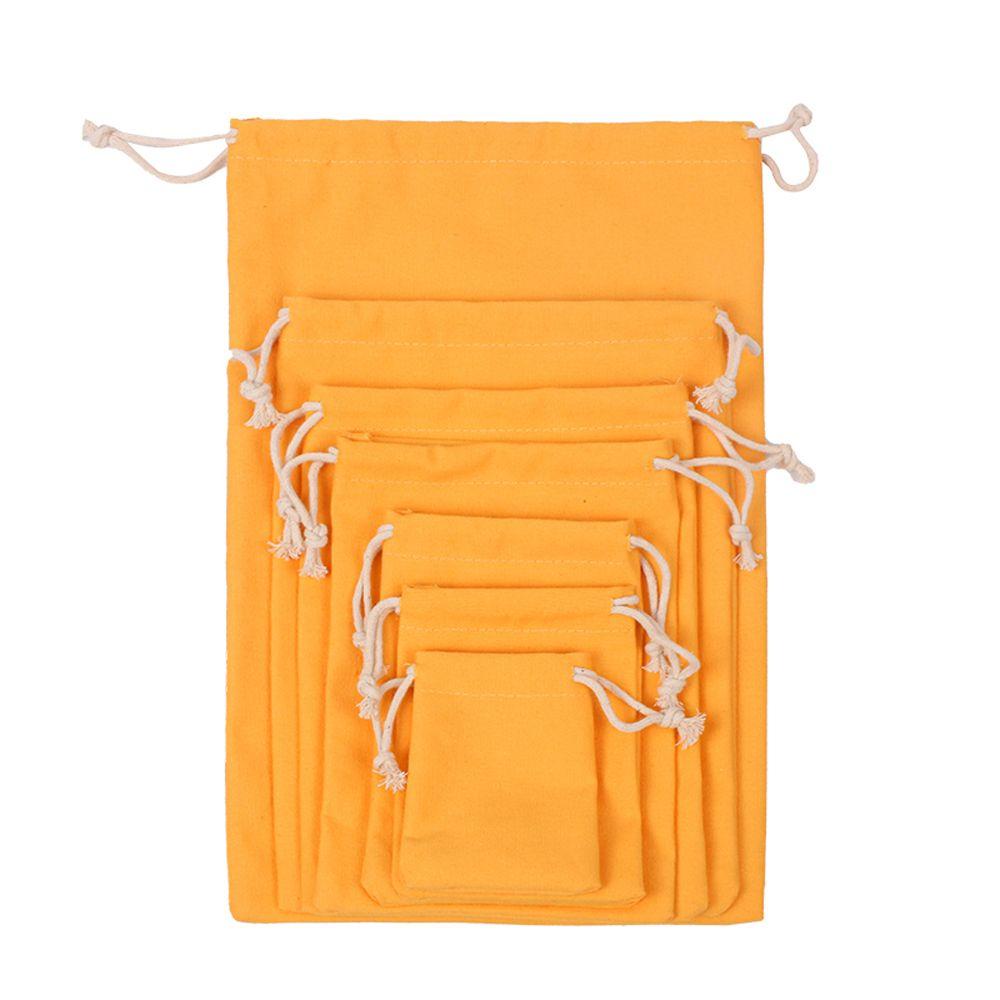 PEWANY Set 10 Túi Dây Rút Đựng Kẹo / Đồ Trang Điểm Chất Liệu Cotton Tự Nhiên