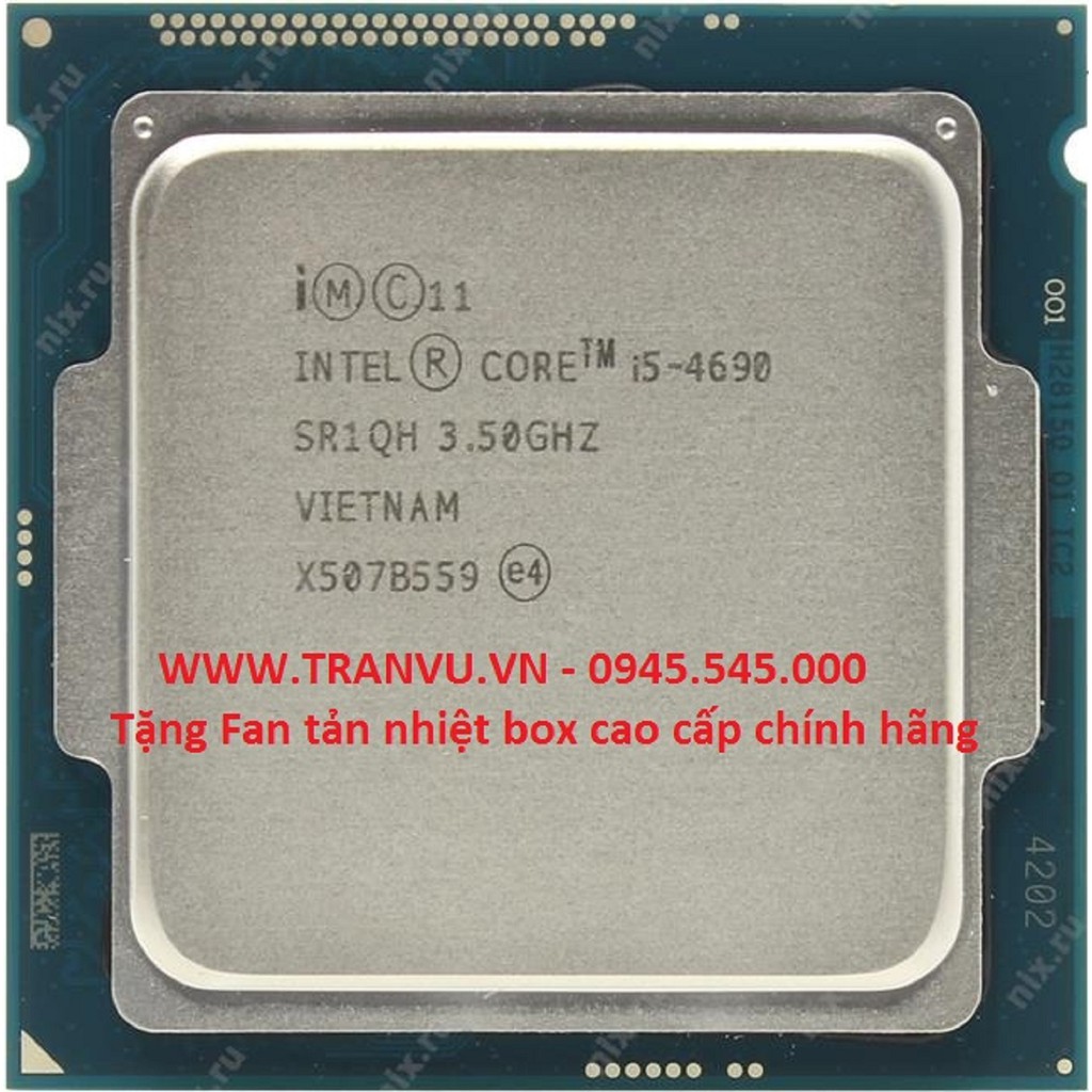 CPU Intel Core i5 4690 trùm cuối thế hệ 4 socket 1150