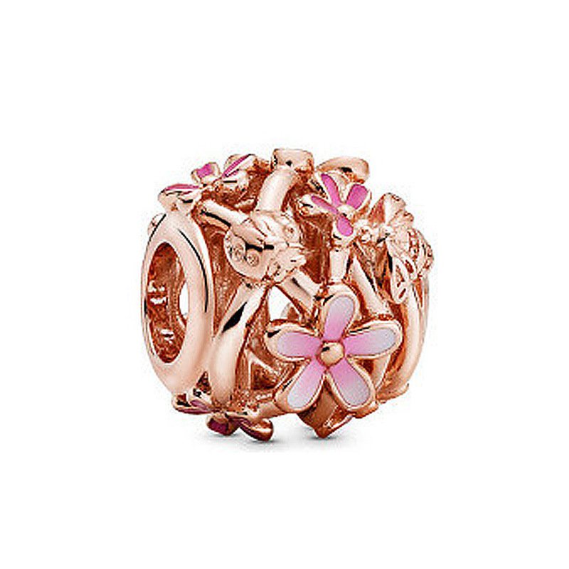 Pandora Túi Tote In Hình Móng Chân Chó Bánh Xe Ngựa Bí Ngô Màu Trắng Bằng Đồng