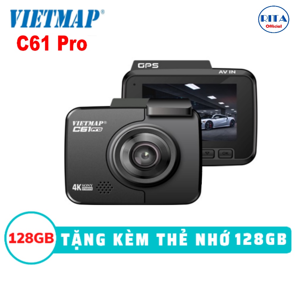 [Kèm Thẻ Nhớ 128Gb] Camera Hành Trình Vietmap C61 Pro