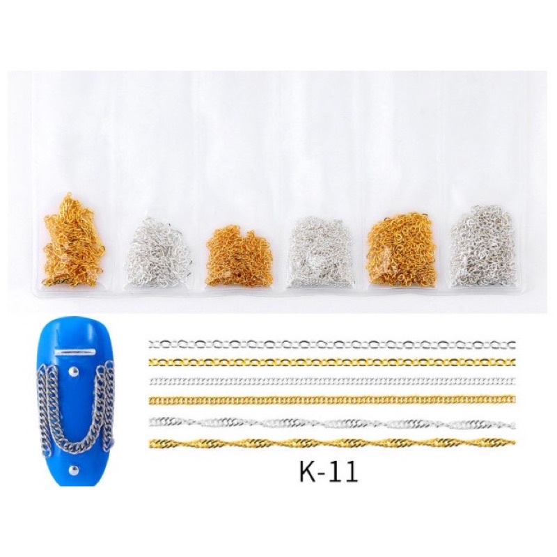 Dây xích trang trí móng nhiều kiểu siêu đẹp