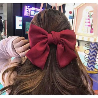 Kẹp tóc nơ lụa satin phong cách hàn quốc siêu hot