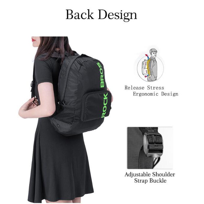 Balo Rockbros dùng khi đạp xe chống thấm nước có thể gấp gọn tiện lợi