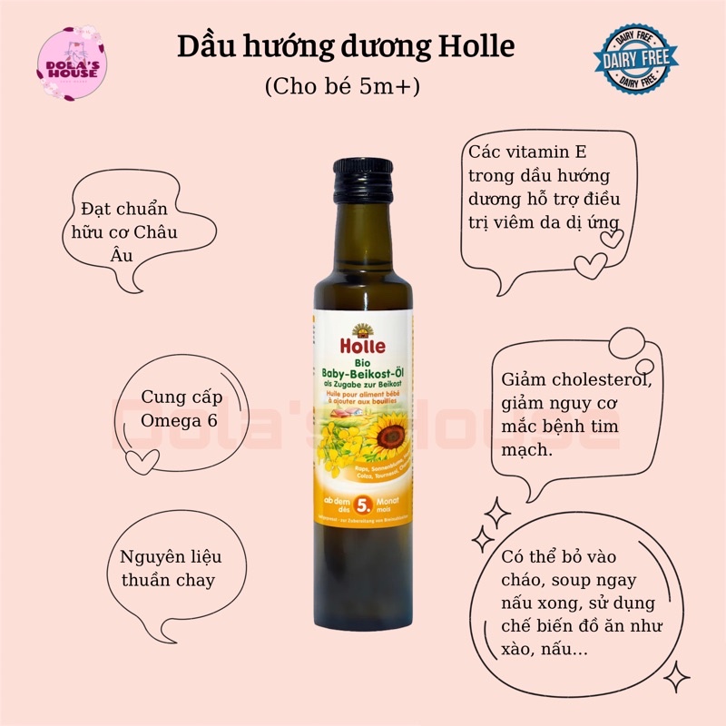 Dầu ăn dặm hữu cơ cho bé