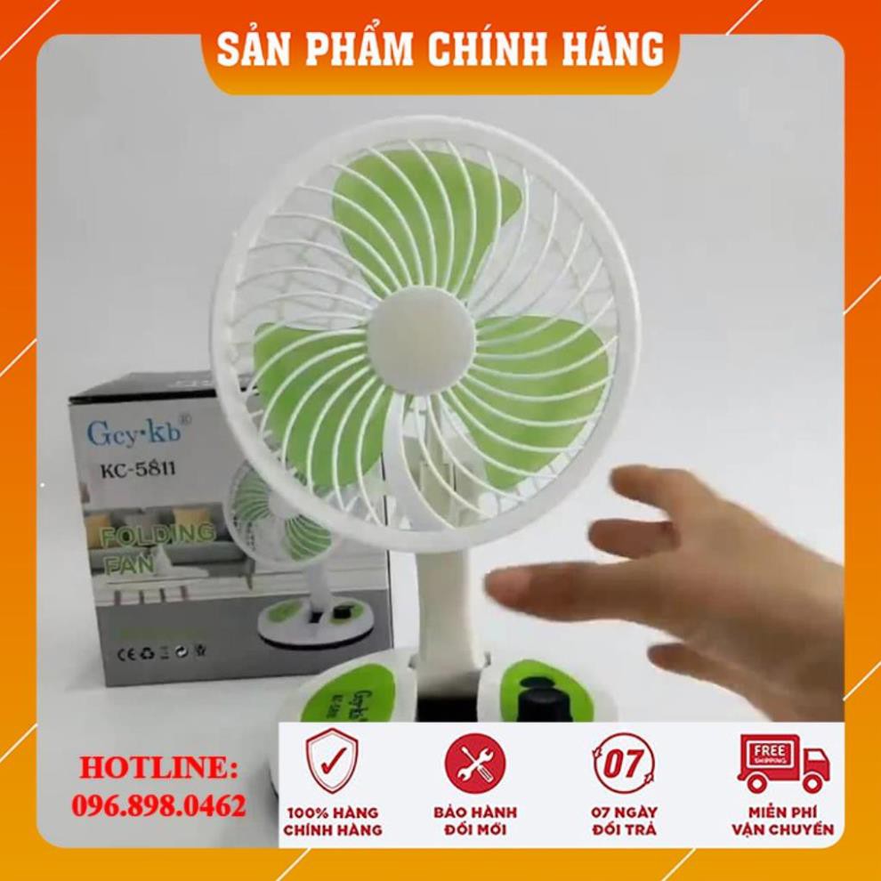 [CHÍNH HÃNG-FREESHIP] Quạt Tích Điện Mini Gấp Gọn, Quạt Để Bàn Mini, Quạt Mini Để Bàn Sạc Pin, Quạt Mini USB Siêu Mát