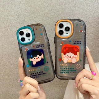 Ốp Điện Thoại Mềm Trong Suốt Chống Sốc Chống Bụi In Hình Cặp Đôi Dễ Thương Cho iPhone 13 11 12 Pro Max