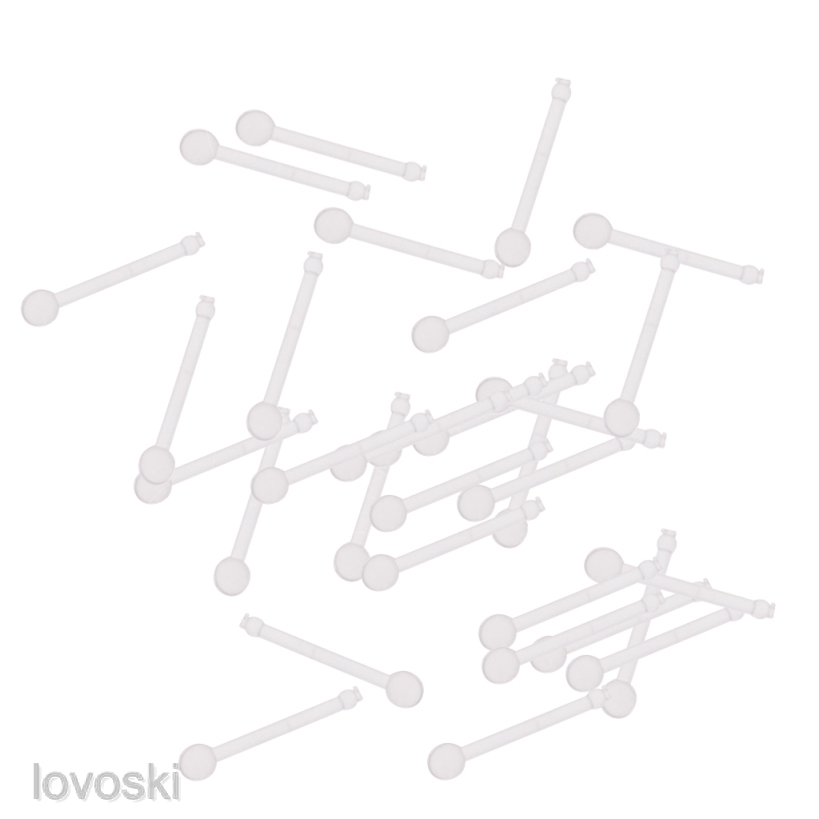 [Lovoski] Set 20 Khuyên Xỏ Mũi / Môi / Tai / Cơ Thể Trong Suốt 18g