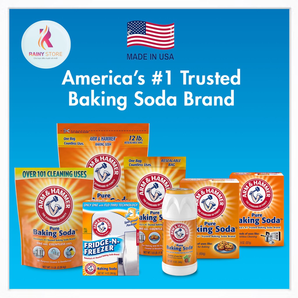 Bột Baking Soda Arm &amp; Hammer 454g