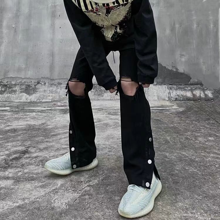 Quần jean nam dáng hồ sơ loe dài thời trang retro Quần nam khóa phong cách hàn quốc quần tây nam cạp cao Quần ống loe Hàng quần ống loe cạp cao