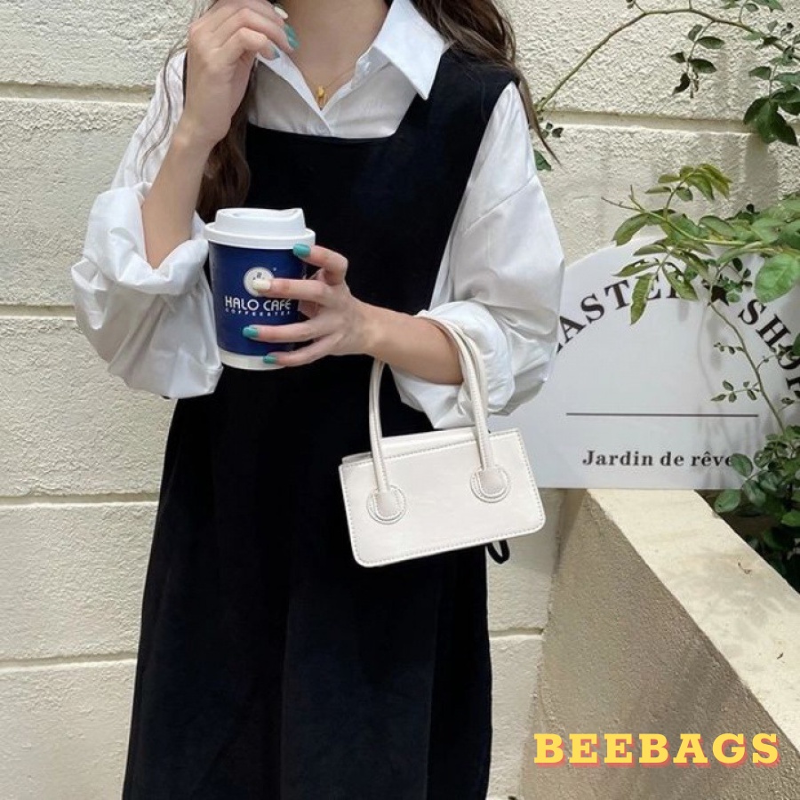 Túi Xách Da Mini Tiểu Thư Màu Hồng, Trắng, Đen, Xanh Dương | TX52 | Túi Mini Nữ Dễ Phối Đồ Phong Cách Dễ Thương Xinh Xắn