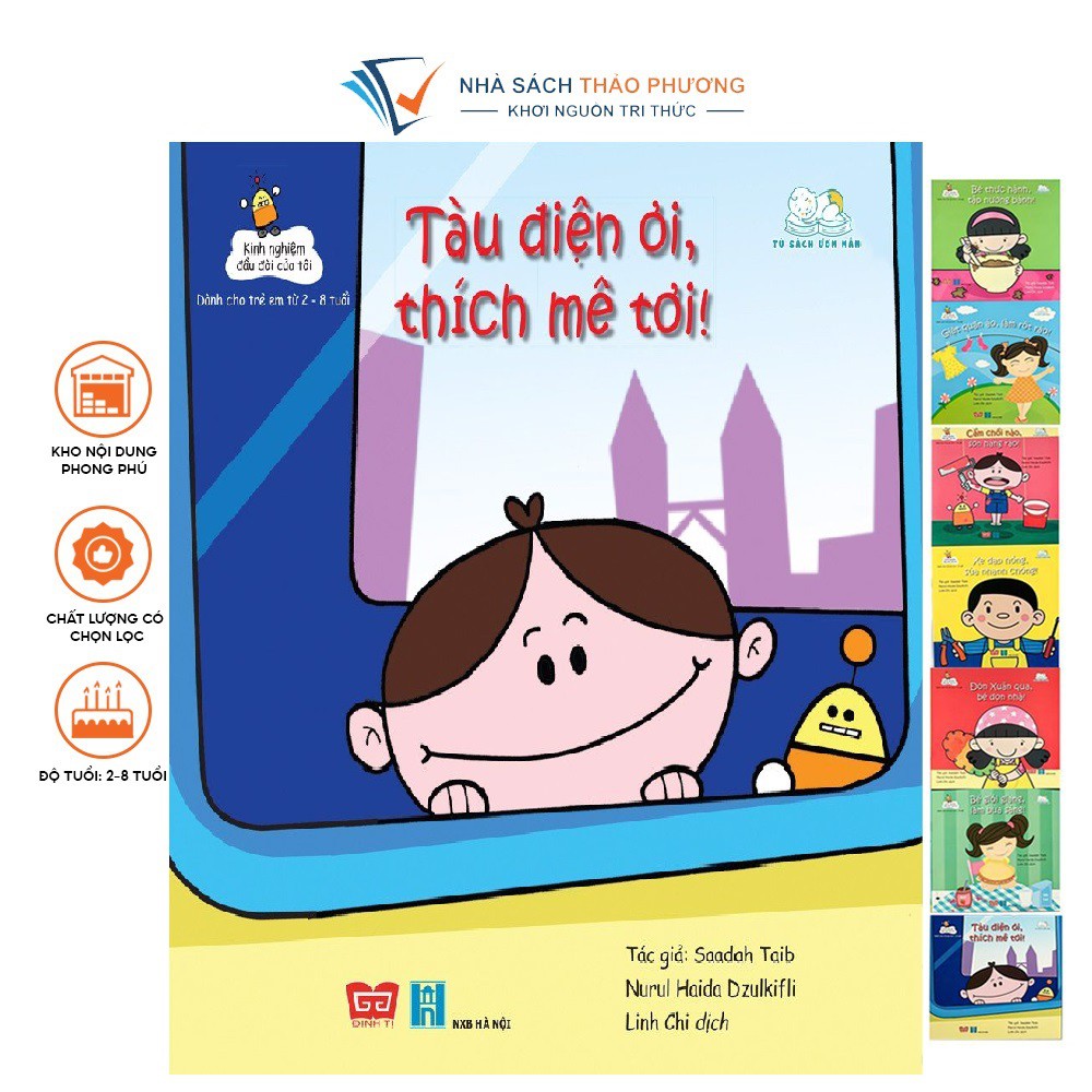 [MÃ giảm 40K]Sách - Kinh nghiệm đầu đời của tôi trang bị kỹ năng cho bé tự lập (Combo 8 cuốn)