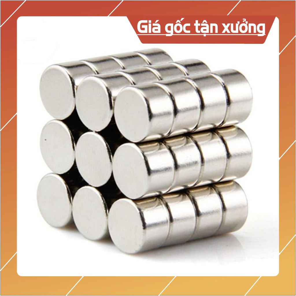 [Xả Kho] Nam châm viên 4*3mm, loại nam châm trắng đất hiếm lực từ mạnh.