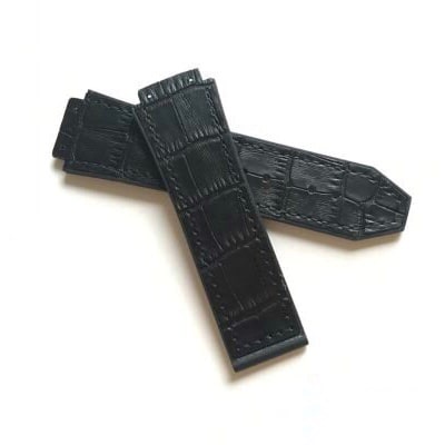 Dây đồng hồ da, Dây đồng hồ hublot, Da cá sấu, Da thật Đệm cao su thiên nhiên êm ái - donghokinhmat168