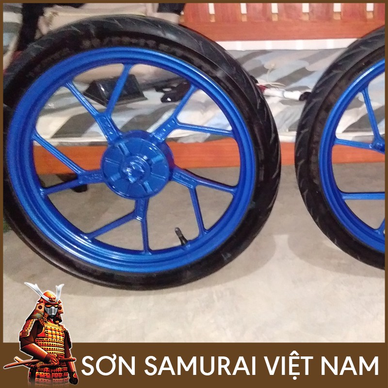 Combo sơn samurai màu xanh kim loại Y9094 - Sơn samurai