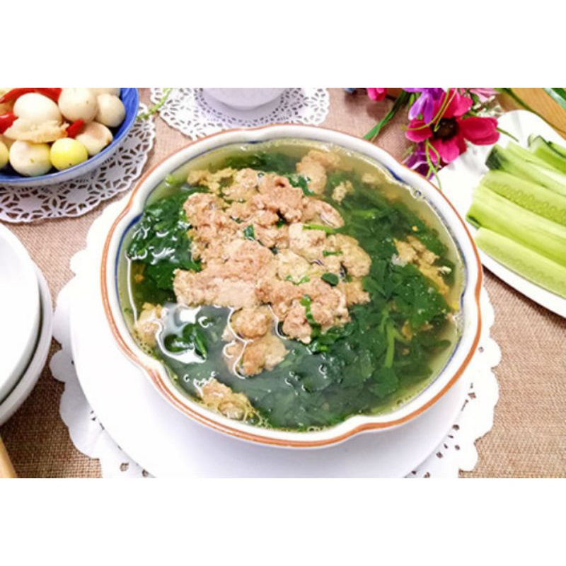 COMBO 3 gói bột canh I-ốt Hải Châu  hạn sử dụng 9 tháng kể từ ngày sản xuất