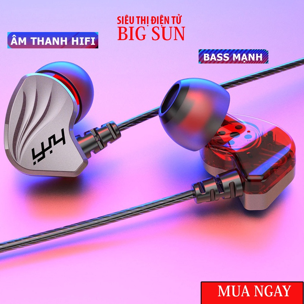 Tai nghe nhét tai BASS khủng Driver Dynamic 14mm Tai nghe gaming có dây chiến hêt mọi loại game JBAX6 ✨CHÍNH HÃNG