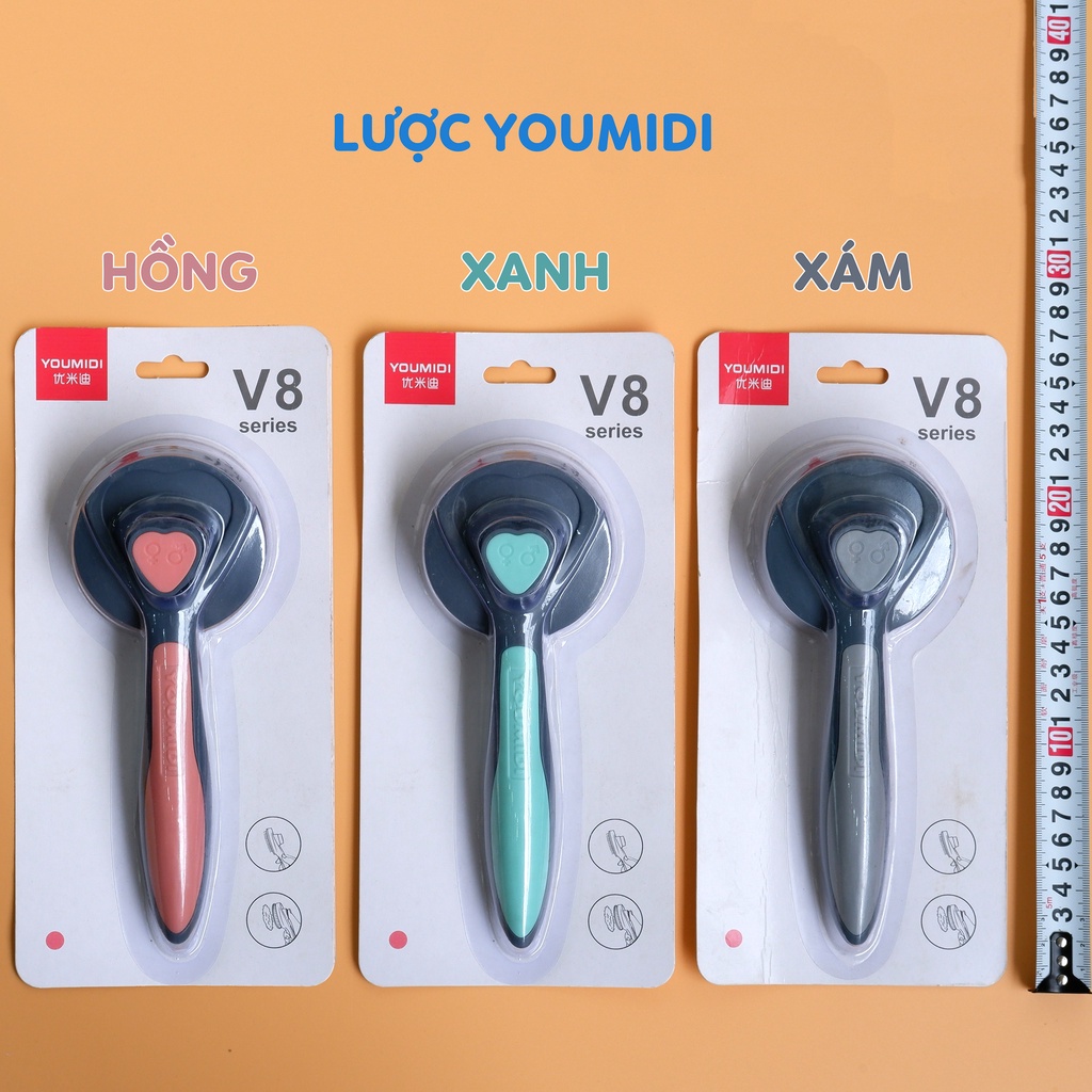 Lược chải lông mèo có nút bấm cao cấp Donut PetX