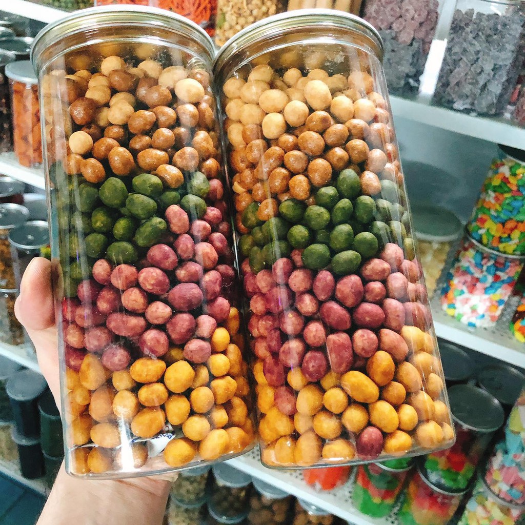 Đậu phộng da cá mix 4 vị hộp 550g