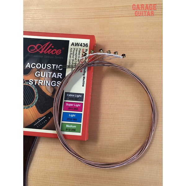 Dây Đàn kim loại tốt cho đàn Guitar Acoustic Alice AW436- HÀNG CHÍNH HÃNG 100%