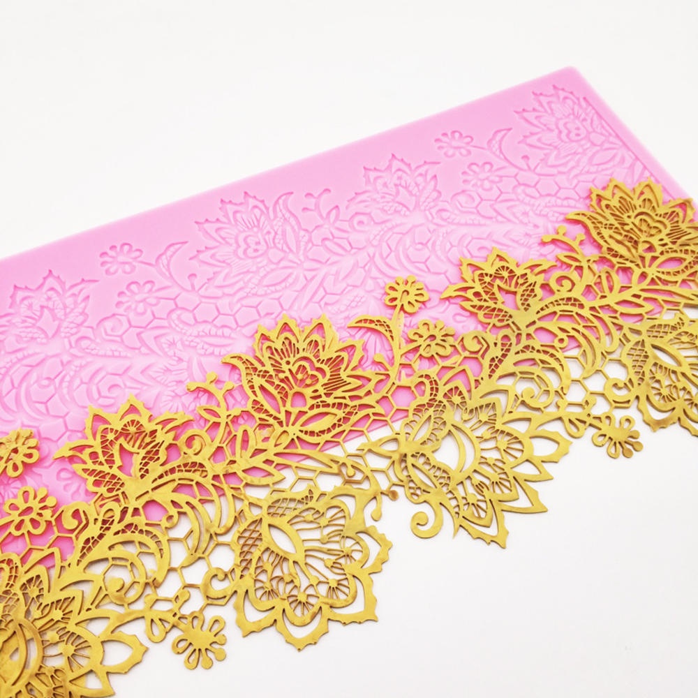 Khuôn Silicone Làm Bánh Họa Tiết Ren Hoa Phong Cách Vintage