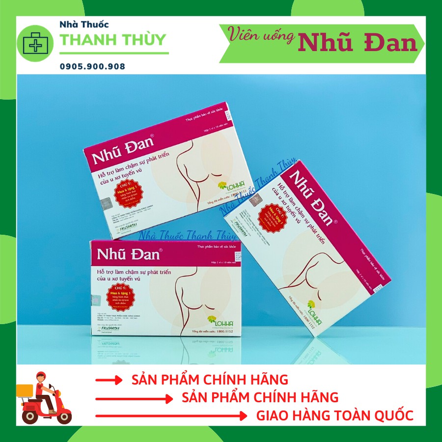 NHŨ ĐAN [Hộp 20 Viên] Hỗ Trợ Làm Chậm Sự Phát Triển Của U Xơ Tuyến Vú