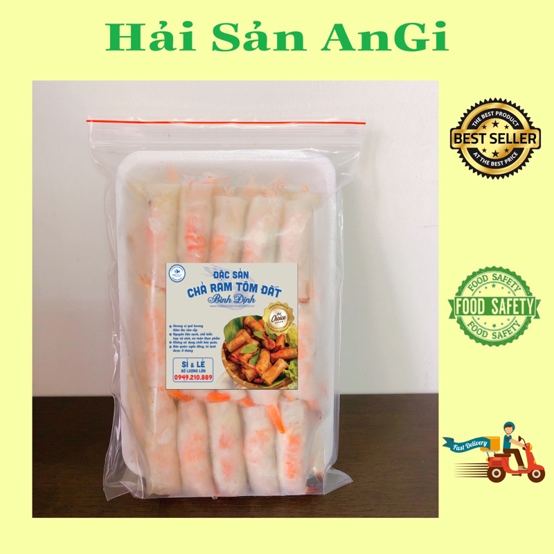 Chả ram tôm đất Bình Định loại đặc biệt 500g