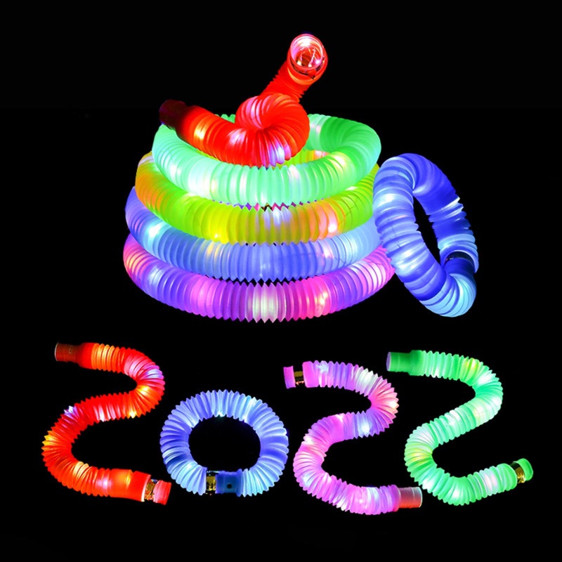 Set 6 Ống Đồ Chơi Fidget Spinner Có Đèn LED Cho Trẻ Em