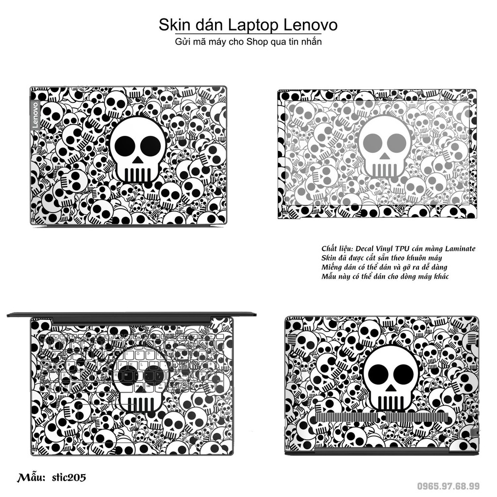 Skin dán Laptop Lenovo in hình Hoa văn sticker nhiều mẫu 33 (inbox mã máy cho Shop)