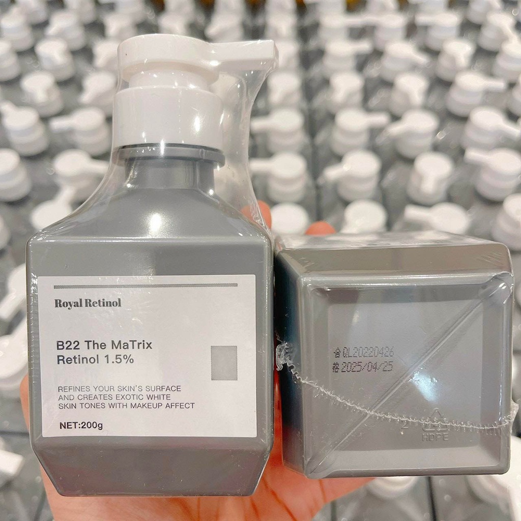 Kem Ủ Trắng Royal Retinol B22 The Matrix - Kem Ủ Kích Trắng Body Retinol 1.5% (chai 200g)