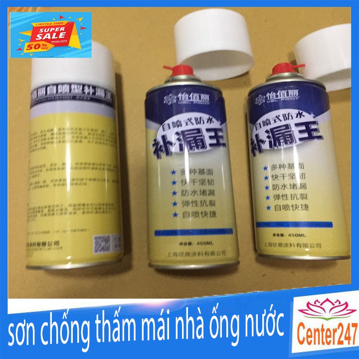 Sơn Chống Thấm Nước Hiệu Quả Cho Ống Nước Tường Mái Nhà Dột Ban Công Cực Hiệu Quả CENTER247